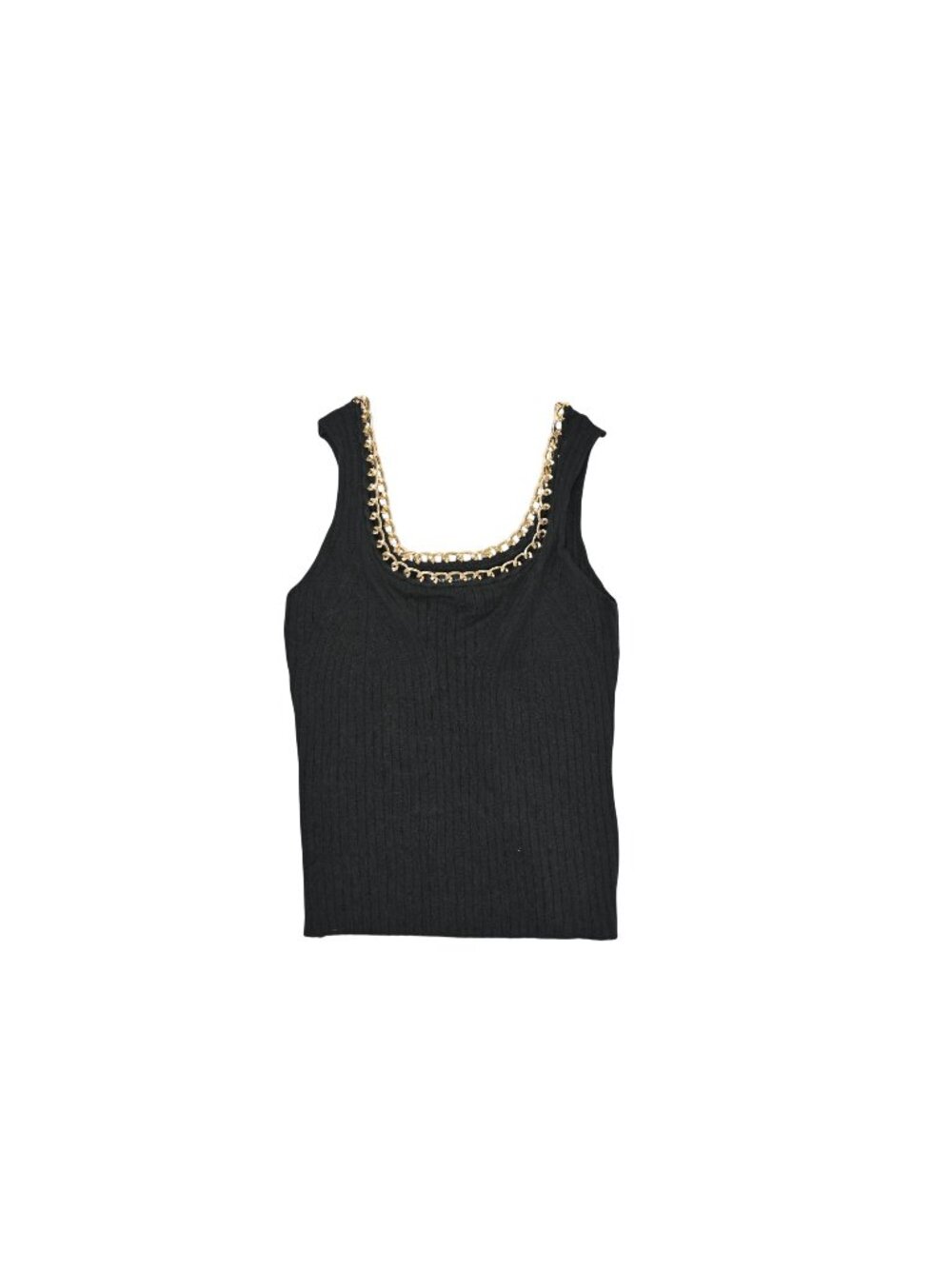 The Noli Shop Millie Knit Tank in Black